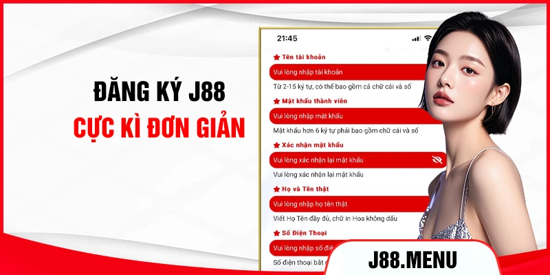 Đăng ký J88 cực kì đơn giản